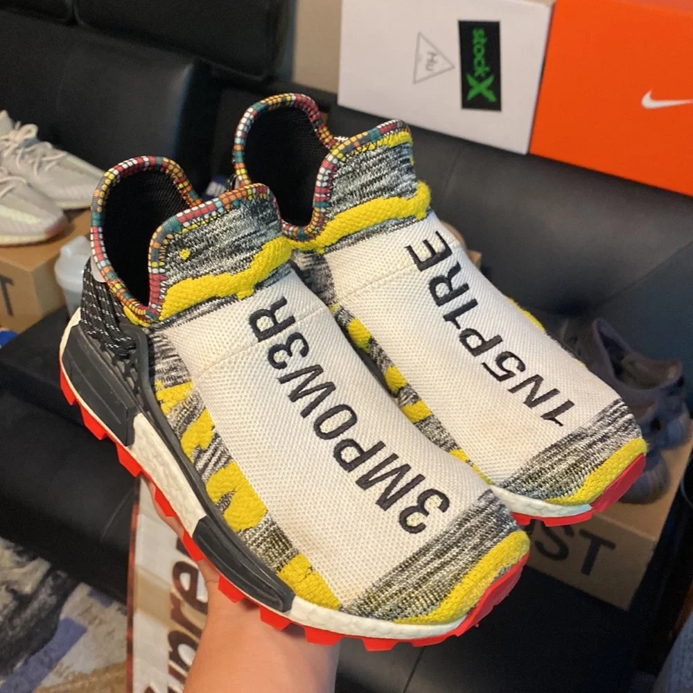 Human race NMD Pharrell adidas solar pack edition size 7(with box) - Picture 2 of 7